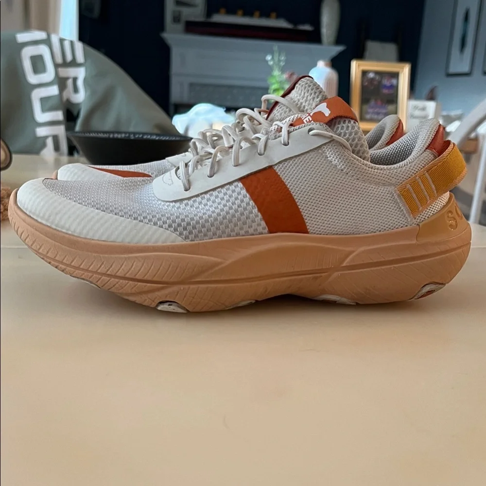 Sorel White and Orange Women's Athletic Shoes - Picture 11 of 15